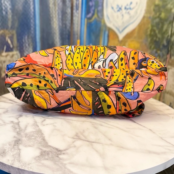 Farm Rio Banana Fruit Print Coin Pouch Tote Bag Multicolor OS NWT - Picture 4 of 9